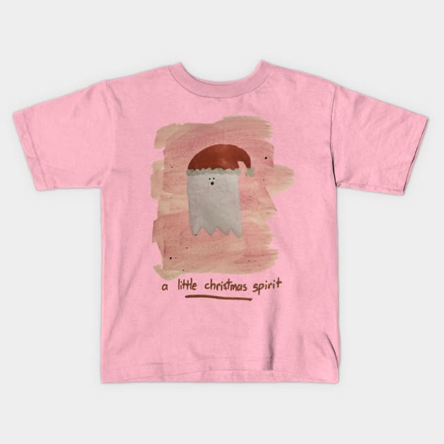 a lil christmas spirit Kids T-Shirt by Aymzie94